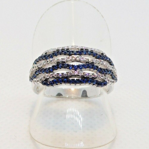 Saphir weißtopas ring 925 - saphir,