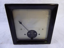 altes großes Meßgerät Volt/Amperemeter ? ohne Skala - 14,5 x 14,5 x 12 cm