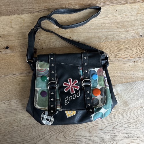 Handtasche schwarz bunt good - schwarz,