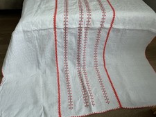 Antik Tischdecke  Leinen