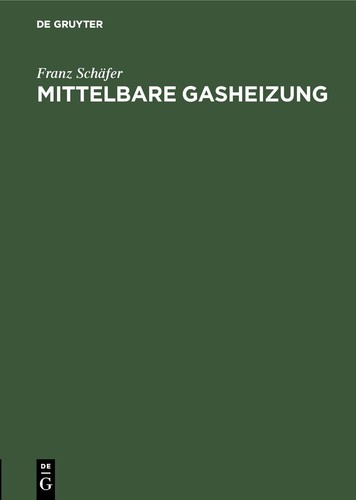 Mittelbare gasheizung franz - mittelbare,