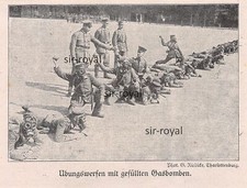 Deutsche Soldaten mit Gasmaske