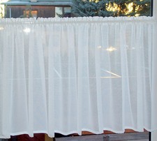 Scheibengardinen Weiß H 80cm