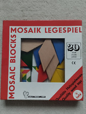 Mosaik Legespiel, Holz, 20 Stück in OVP, tofa, (alt? DDR?)