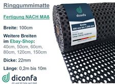 Ringgummimatte 1m 100cm BREIT 0,2m bis 10m LANG Gummimatte Ringmatte Lochmatte