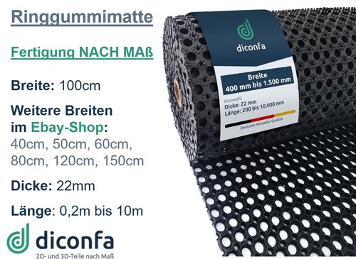 Ringgummimatte 100cm breit - 1m,