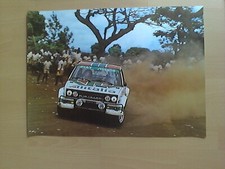 Poster Röhrl/Geistdörfer, Fiat 131 Abarth, Safari-Rallye 1979. 50 cm x 35 cm