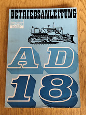 Fiat AD18 Bulldozer Raupenschlepper Traktor Betriebsanleitung K21