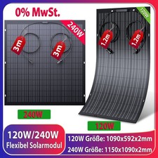 Flexibel Solarmodul 120W 240W 480W 960W Solarpanel Für Wohnmobil Camper-0% Mwst.