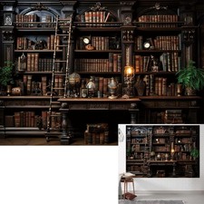 Medieval Bookshelf Backdrop