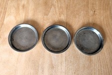 3 kleine Zinn Untersetzer