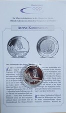 Frankreich 10 Euro 2009 Silber Olympiade 2010 Vancouver Ski Abfahrtslauf PP (03)