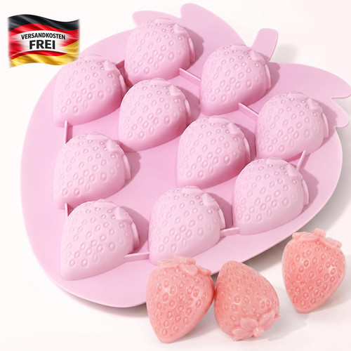 Erdbeer silikonform für - 3d,