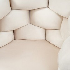 TavilaEcon Luxus-Samt-Stuhl