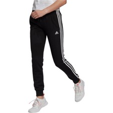 adidas Sport Fußball Damen Hose 3-Streifen Jogginghose  Slim Fit French Terry