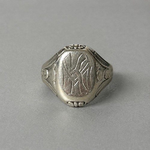 Siegelring aus 800 - silber, m