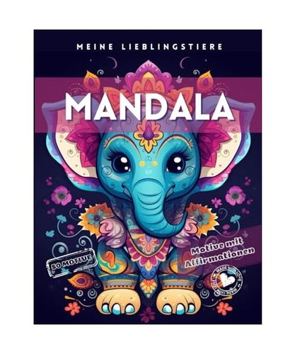 Tierische mandala malbuch mit - malbuch,