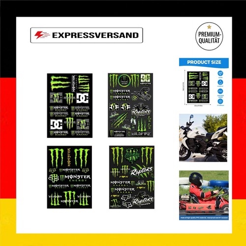 Stück monster energy - 4,