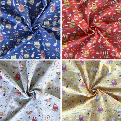 Polycotton stoff schatzsuche - stoff,