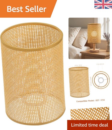Rustikaler rattan lampenschirm - rattan,