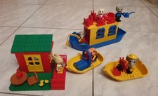 Lego Fabuland Sammlung Konvolut Boote Dampfer Steg Figuren TOP