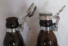 1x Flachdeckel Zinn Bierflaschen-Zinndeckel Flaschendeckel Deckel mit Gravur NEU