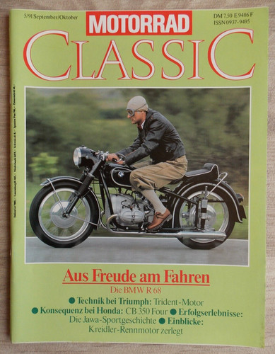 Motorrad classic 1991 bmw - motorrad, 5/1991
