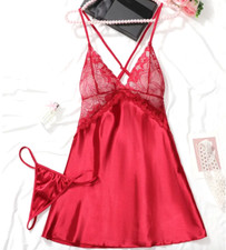 Nachtkleid 2 Teilig Satin