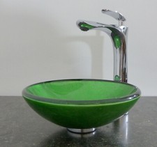 Aufsatz Glas Waschbecken klein