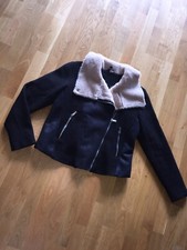 H&M Teddy Fell Jacke Wolle 44
