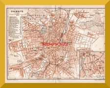 Chemnitz +original Stadtplan
