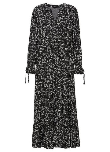 Boho maxi kleid 38 schwarz - gr.,
