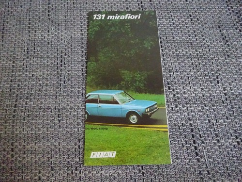 Fiat 131 mirafiori - 131, prospekt