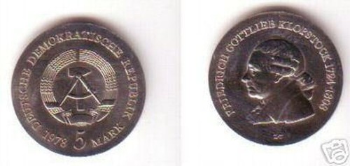 Ddr gedenk münze mark - ddr,