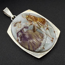 Porzellan Anhänger im Rokoko