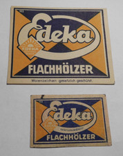 "Edeka Flachhölzer" C-Zentrale Berlin. Streichholzschachtel Etiketten Zündhölzer
