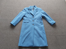 Mantel Damen  Gr.  42 lang blau More & More Polyester/Viskose/Elastan   NEU: