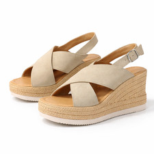 Damen espadrille sandalen - espadrille,