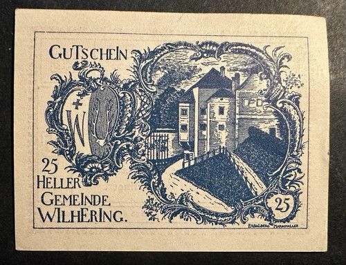 Notgeld wilhering 1920 25 - notgeld, 1920,