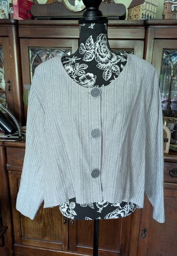 Lagenlook leinen jacke - jacke,