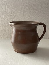 alter Handmade  Vintage Keramik Ton Krug Handgemacht braun