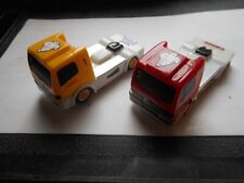 2 Mercedes Trucks Lexan 1:24 auf Plafit Chassis gebraucht auch für Carrera a