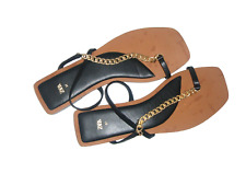 Schuhe Damenschuhe ZARA Flache Sandalen Sandalette Schwarz Gr.37