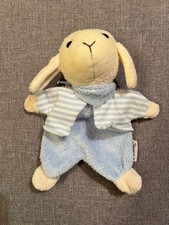 STERNTALER Schmusetuch Kuscheltuch Schaf Lamm blau beige Schnuffeltuch