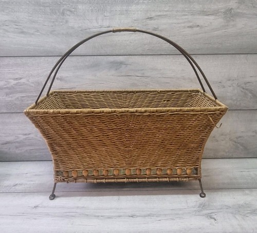 Vintage korb rattan - korb,