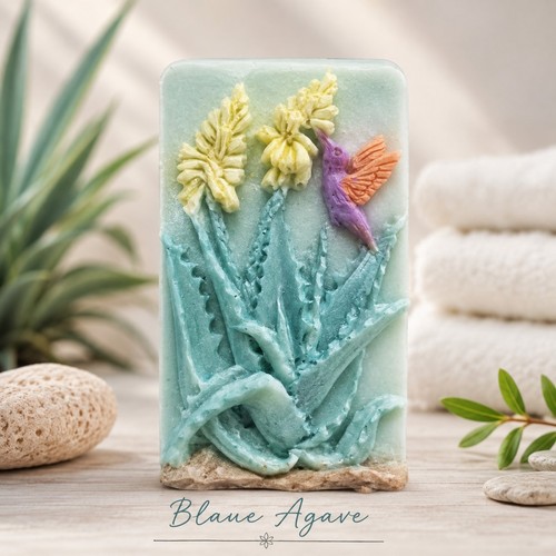 Naturseife blaue agave mit - "blaue,