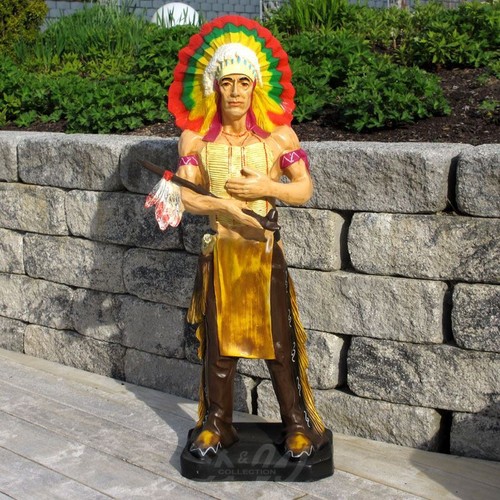 Indianer mit friedenspfeife - indianer,