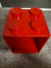  Lego 4er Regal-Baustein Rot – guter Zustand 