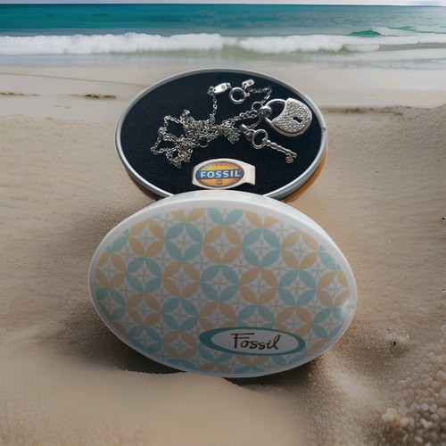 Fossil damen halskette - fossil, m