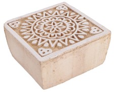 Indischer Textilstempel, Holz